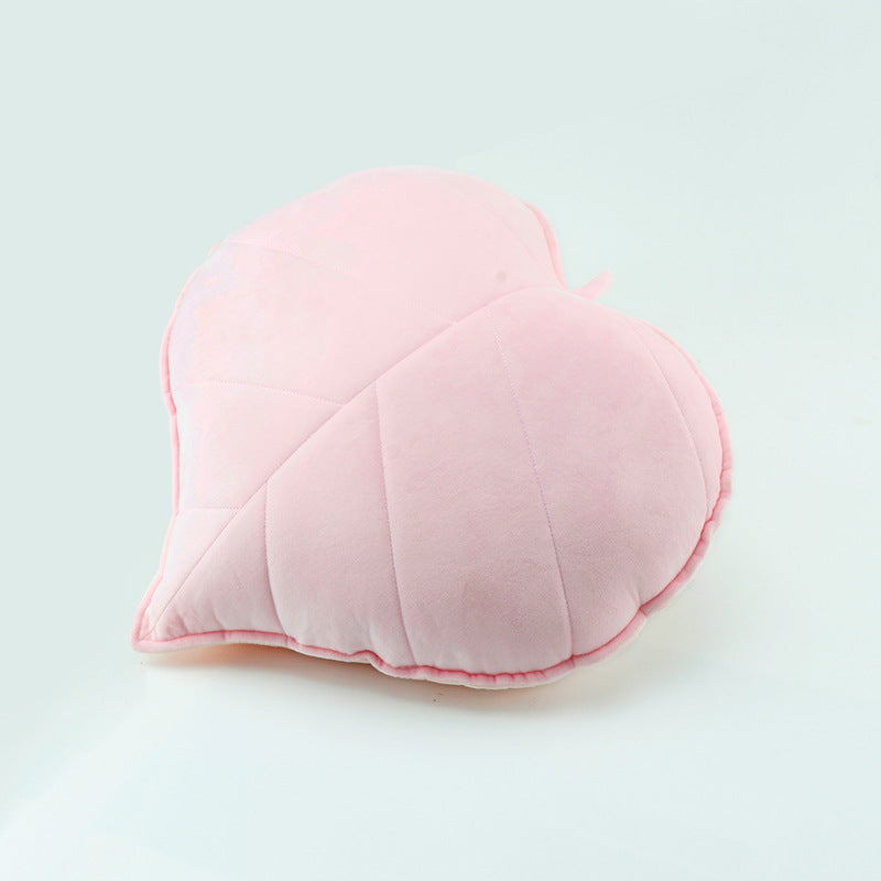 1pc Nordic Style Leaf Print Throw Pillow, Small Fresh Fabric Home Decoration Cushion, Soft Sofa Bedside Bay Window Waist Pillow, Suitable for Bedroom Living Room Homestay, Valentine's Day President's Day St. Patrick's Day Easter Decorative Pillow