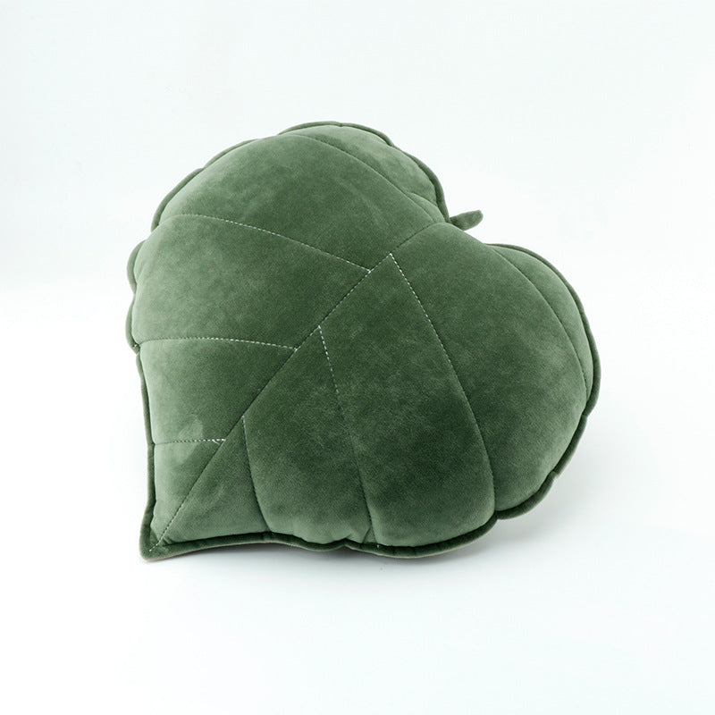 1pc Nordic Style Leaf Print Throw Pillow, Small Fresh Fabric Home Decoration Cushion, Soft Sofa Bedside Bay Window Waist Pillow, Suitable for Bedroom Living Room Homestay, Valentine's Day President's Day St. Patrick's Day Easter Decorative Pillow