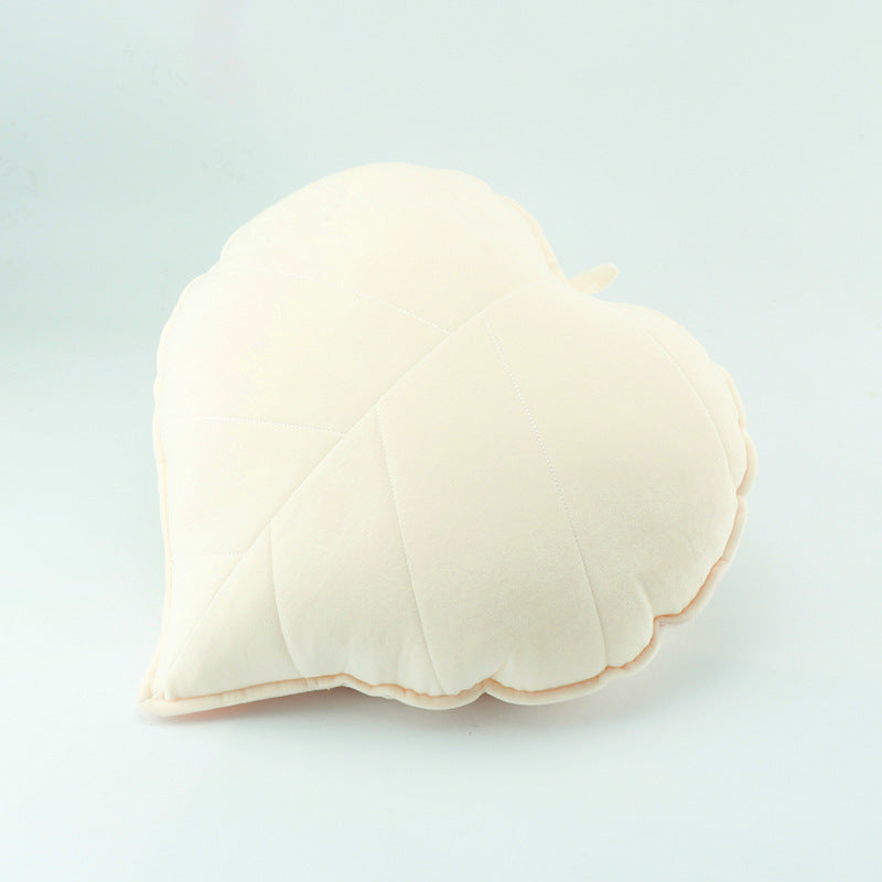 1pc Nordic Style Leaf Print Throw Pillow, Small Fresh Fabric Home Decoration Cushion, Soft Sofa Bedside Bay Window Waist Pillow, Suitable for Bedroom Living Room Homestay, Valentine's Day President's Day St. Patrick's Day Easter Decorative Pillow