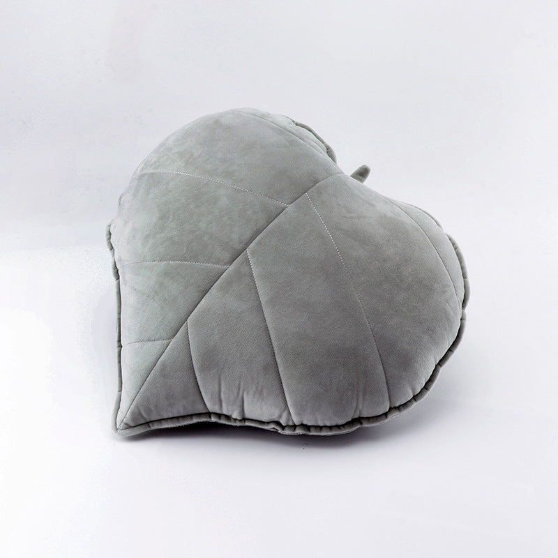 1pc Nordic Style Leaf Print Throw Pillow, Small Fresh Fabric Home Decoration Cushion, Soft Sofa Bedside Bay Window Waist Pillow, Suitable for Bedroom Living Room Homestay, Valentine's Day President's Day St. Patrick's Day Easter Decorative Pillow