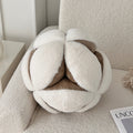 Ins Hydrangea Shaped Throw Pillow, Irregular Splicing Decorative Cushion, Soft Aesthetic Accent Pillow for Living Room Bedroom Home Decor