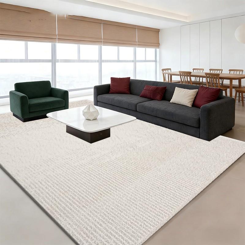 Large Modern Neutral-Toned Striped Suitable for Living Room, Bedroom, Office Rug - Handmade Large with Backing, Machine Washable Soft Neutral Striped, Jumbo Sizes for Hallway, Dining Room, Entryway Decor