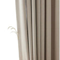 2pcs of Lightweight Luxury Beige Herringbone Patterned Blackout Thermal Sunshade Chenille Curtains for Bedroom And Living Room