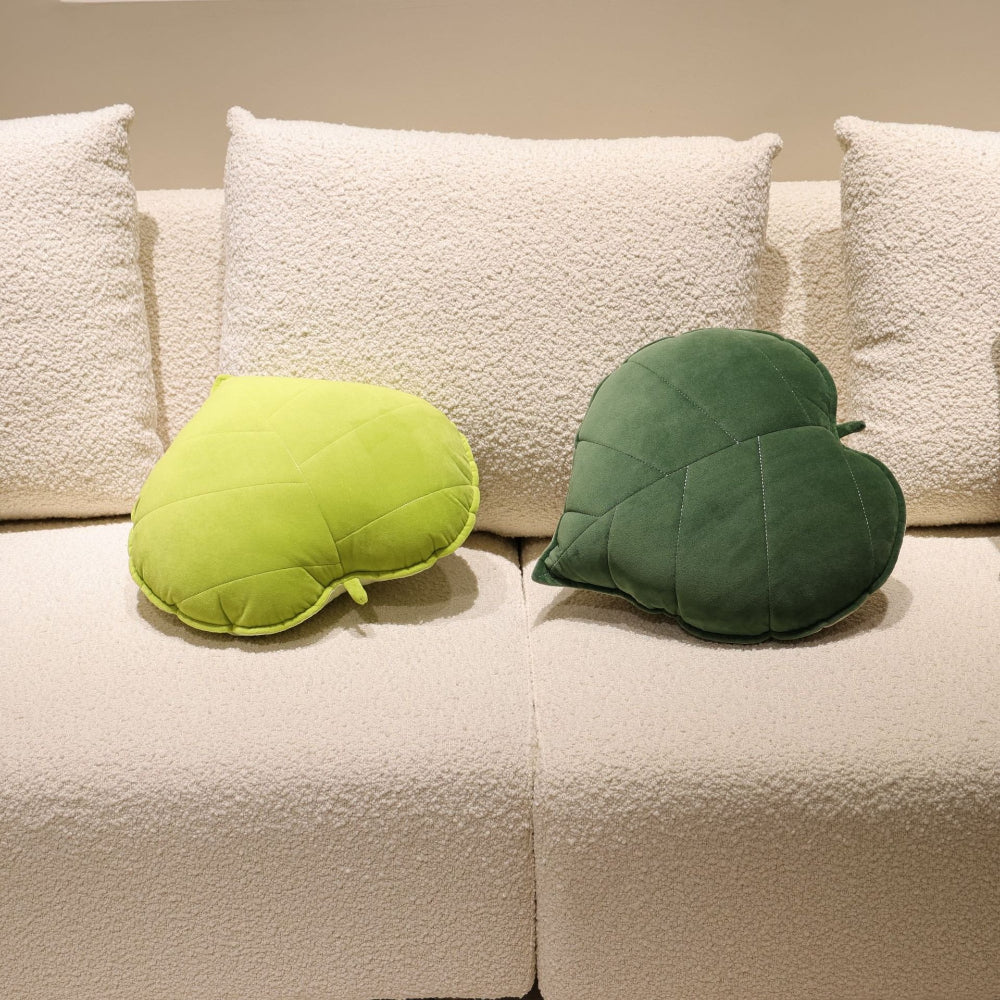 1pc Nordic Style Leaf Print Throw Pillow, Small Fresh Fabric Home Decoration Cushion, Soft Sofa Bedside Bay Window Waist Pillow, Suitable for Bedroom Living Room Homestay, Valentine's Day President's Day St. Patrick's Day Easter Decorative Pillow