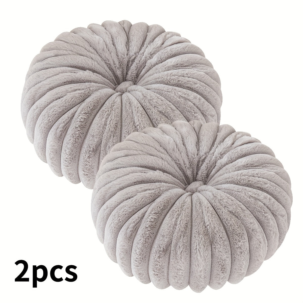 2pcs Fluffy And Comfortable Round Throw Pillows, Washable, with Filler, Living Room Home Decor, Comfortable Modern Home Decoration Pillowcase, for Sofa Sofa Bed House Farmhouse Decoration