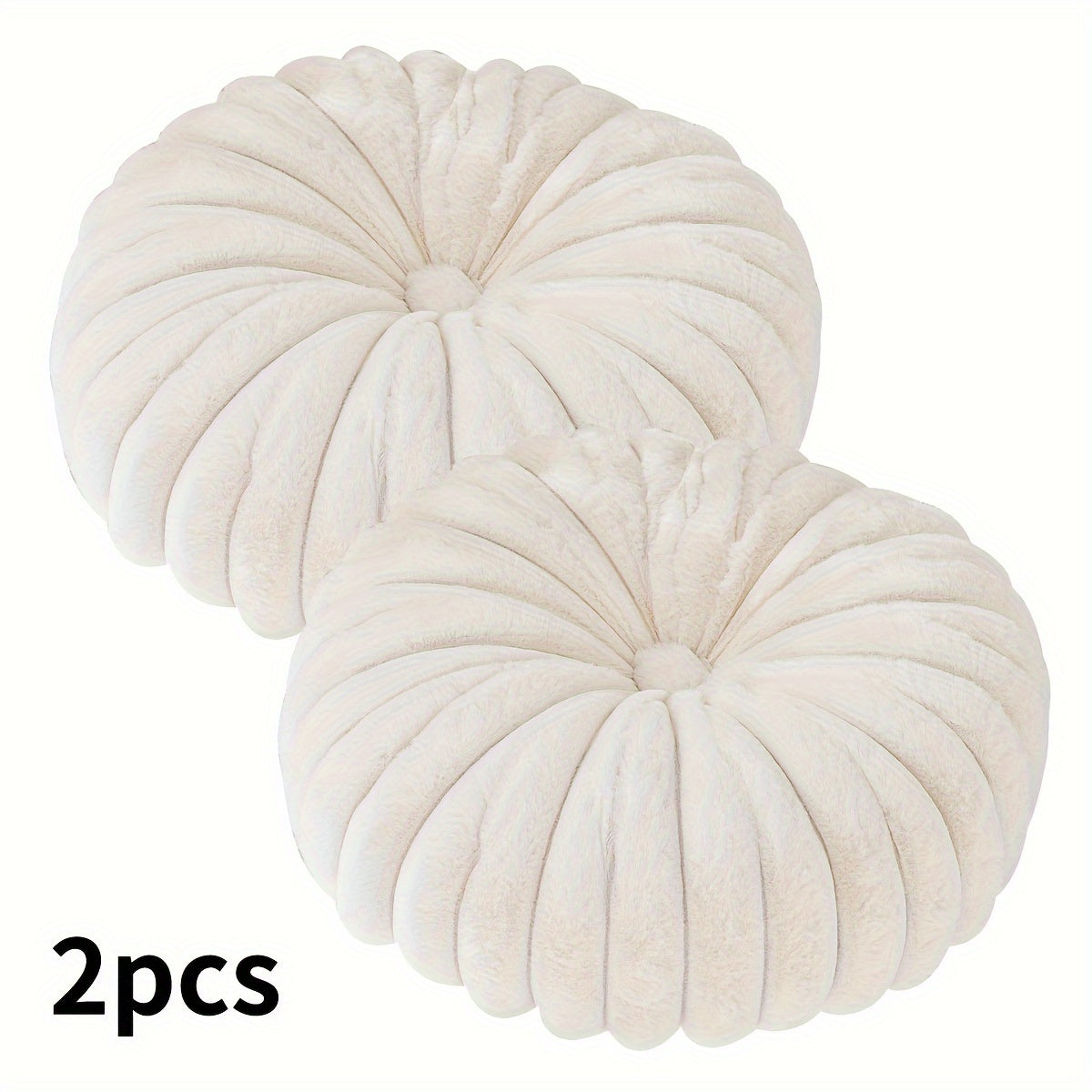 2pcs Fluffy And Comfortable Round Throw Pillows, Washable, with Filler, Living Room Home Decor, Comfortable Modern Home Decoration Pillowcase, for Sofa Sofa Bed House Farmhouse Decoration