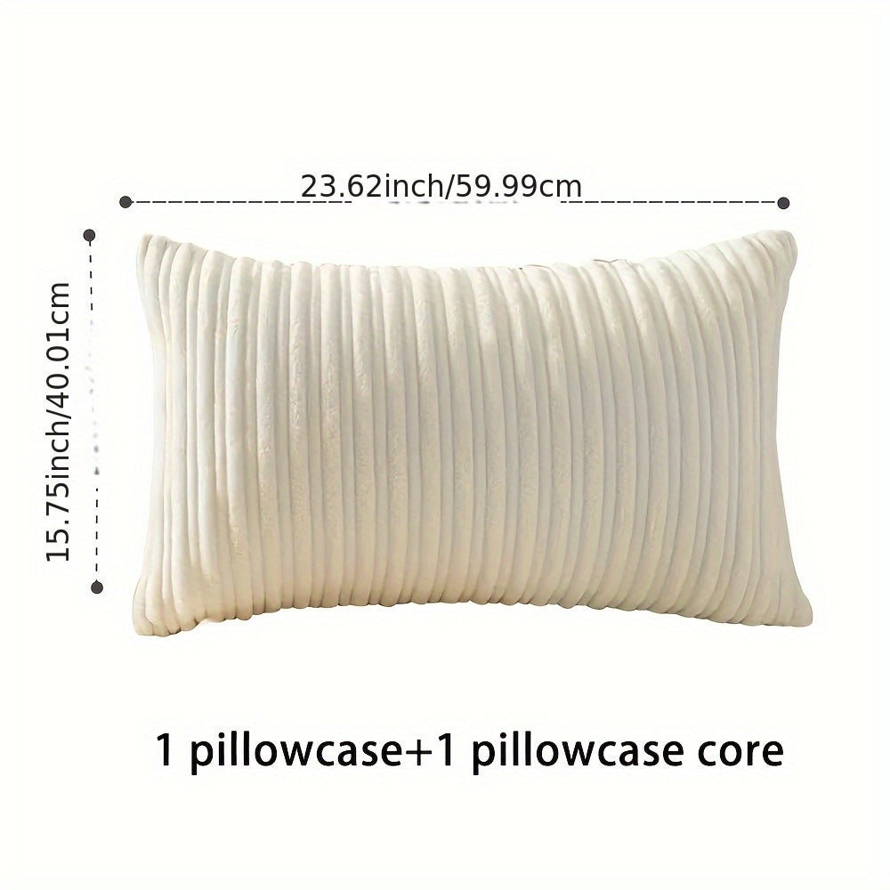 1\u002F2 Set of Mother And Striped Pillows, Corduroy Striped Pillows with High-Quality 3D Filling - Suitable for Sofas, Bedrooms, And Cars. Multi-Functional Machine Washable Decorative Pads with Multiple Sizes And Colors to Choose from