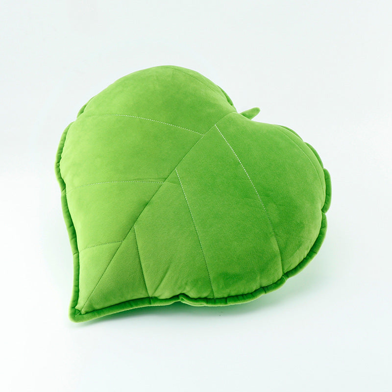 1pc Nordic Style Leaf Print Throw Pillow, Small Fresh Fabric Home Decoration Cushion, Soft Sofa Bedside Bay Window Waist Pillow, Suitable for Bedroom Living Room Homestay, Valentine's Day President's Day St. Patrick's Day Easter Decorative Pillow