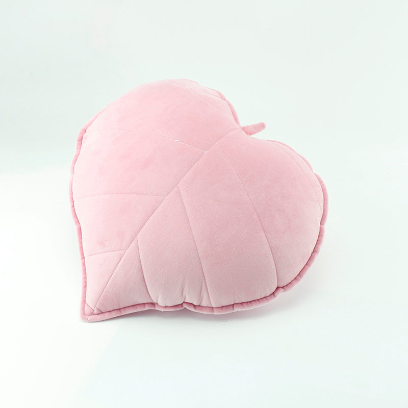 1pc Nordic Style Leaf Print Throw Pillow, Small Fresh Fabric Home Decoration Cushion, Soft Sofa Bedside Bay Window Waist Pillow, Suitable for Bedroom Living Room Homestay, Valentine's Day President's Day St. Patrick's Day Easter Decorative Pillow