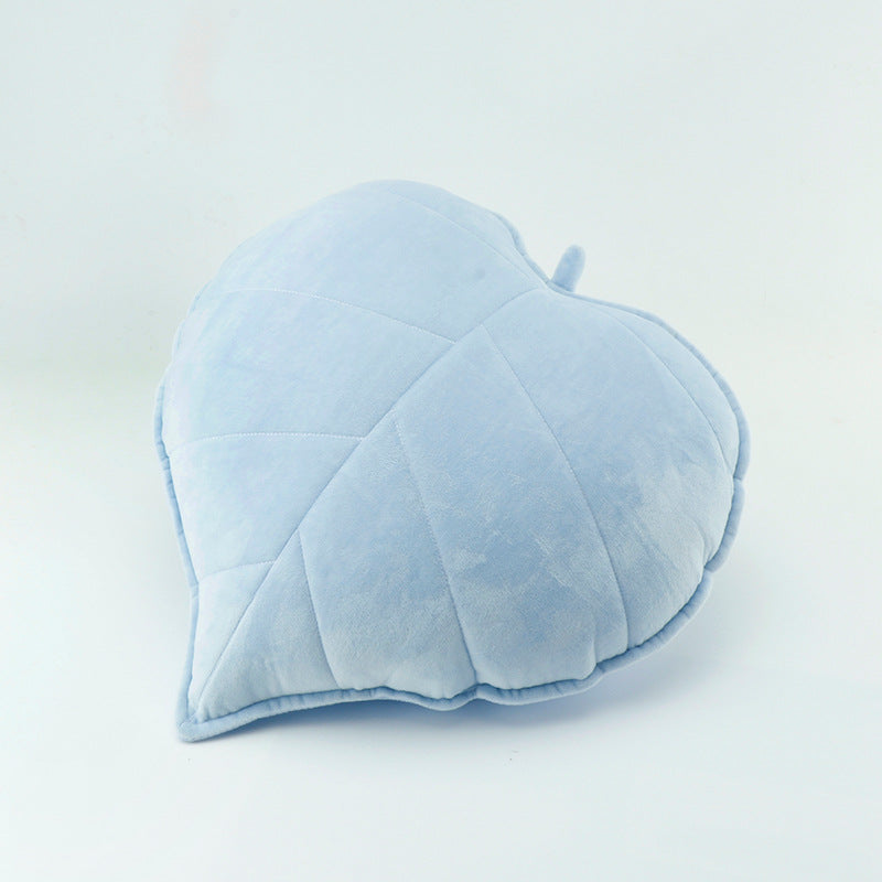 1pc Nordic Style Leaf Print Throw Pillow, Small Fresh Fabric Home Decoration Cushion, Soft Sofa Bedside Bay Window Waist Pillow, Suitable for Bedroom Living Room Homestay, Valentine's Day President's Day St. Patrick's Day Easter Decorative Pillow