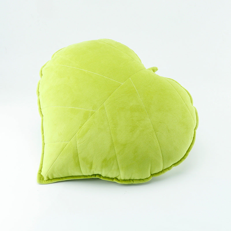 1pc Nordic Style Leaf Print Throw Pillow, Small Fresh Fabric Home Decoration Cushion, Soft Sofa Bedside Bay Window Waist Pillow, Suitable for Bedroom Living Room Homestay, Valentine's Day President's Day St. Patrick's Day Easter Decorative Pillow
