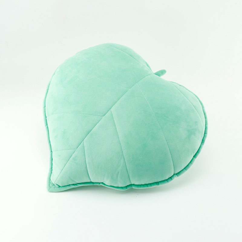 1pc Nordic Style Leaf Print Throw Pillow, Small Fresh Fabric Home Decoration Cushion, Soft Sofa Bedside Bay Window Waist Pillow, Suitable for Bedroom Living Room Homestay, Valentine's Day President's Day St. Patrick's Day Easter Decorative Pillow