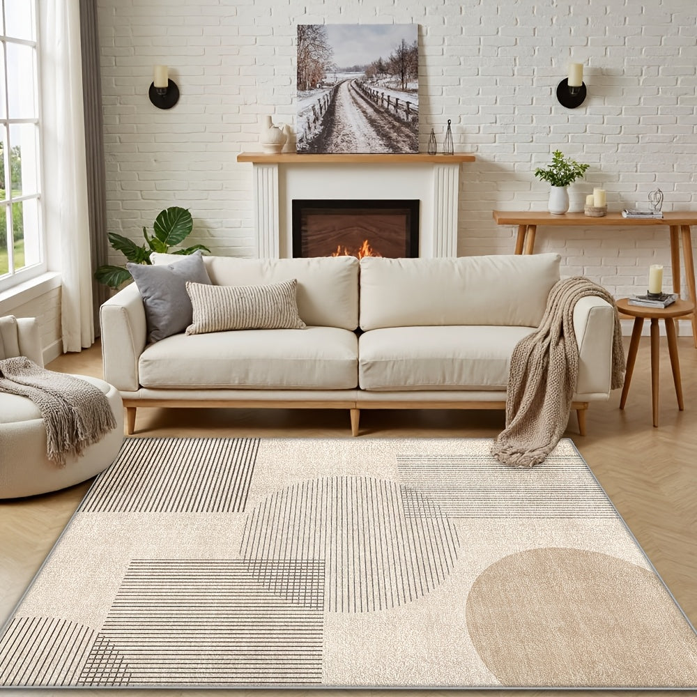 Velvet Design Floor Soft Washable Mat, Warmth Visible Everywhere Suitable for Courtyard, Garden, Bedroom, Living Room, Leisure Area, Bedside Decoration - Exquisite Decorative Carpet, Suitable for Leisure And Outdoor Living Use, Home Decor