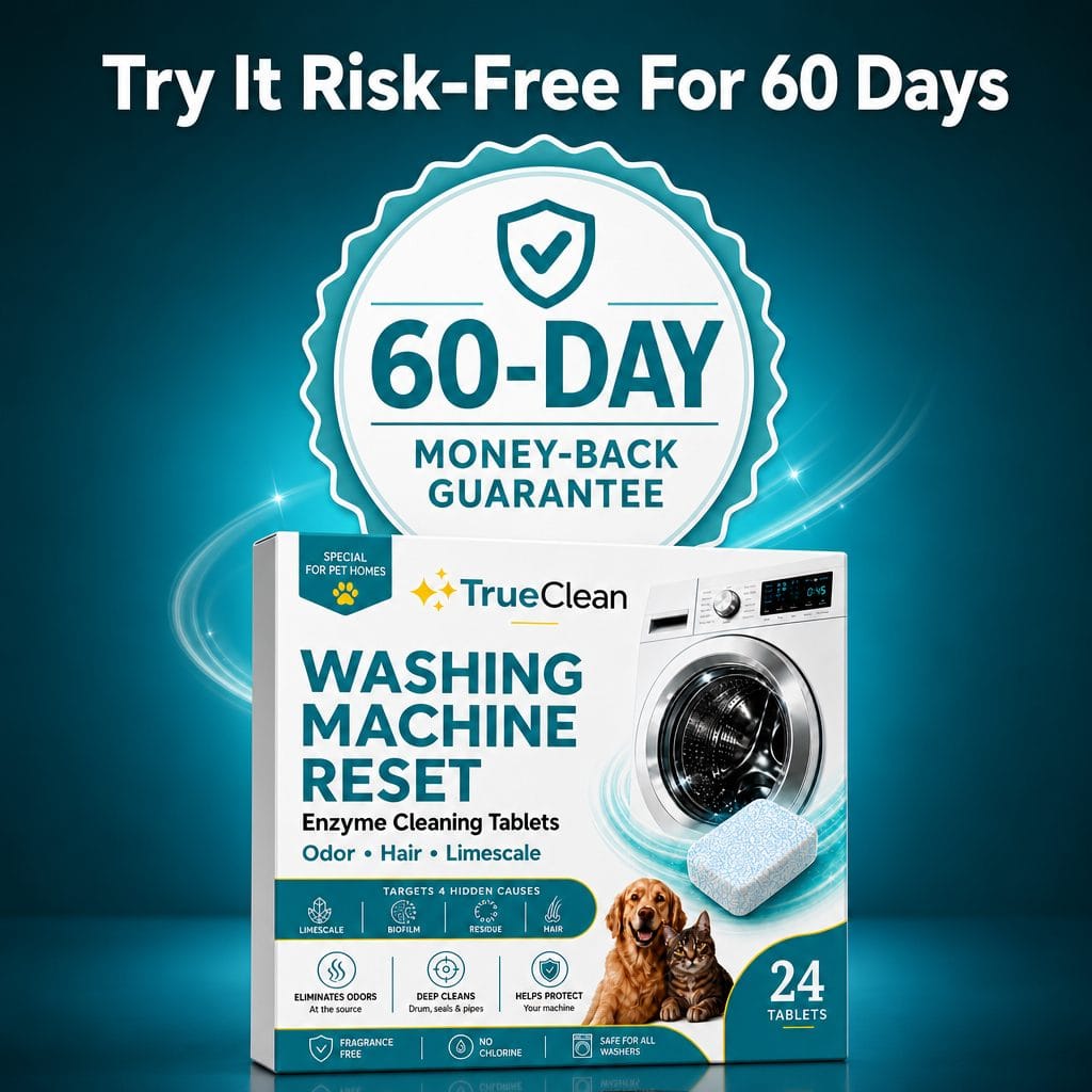 TrueClean Washing Machine Reset — Enzyme Cleaning Tablets